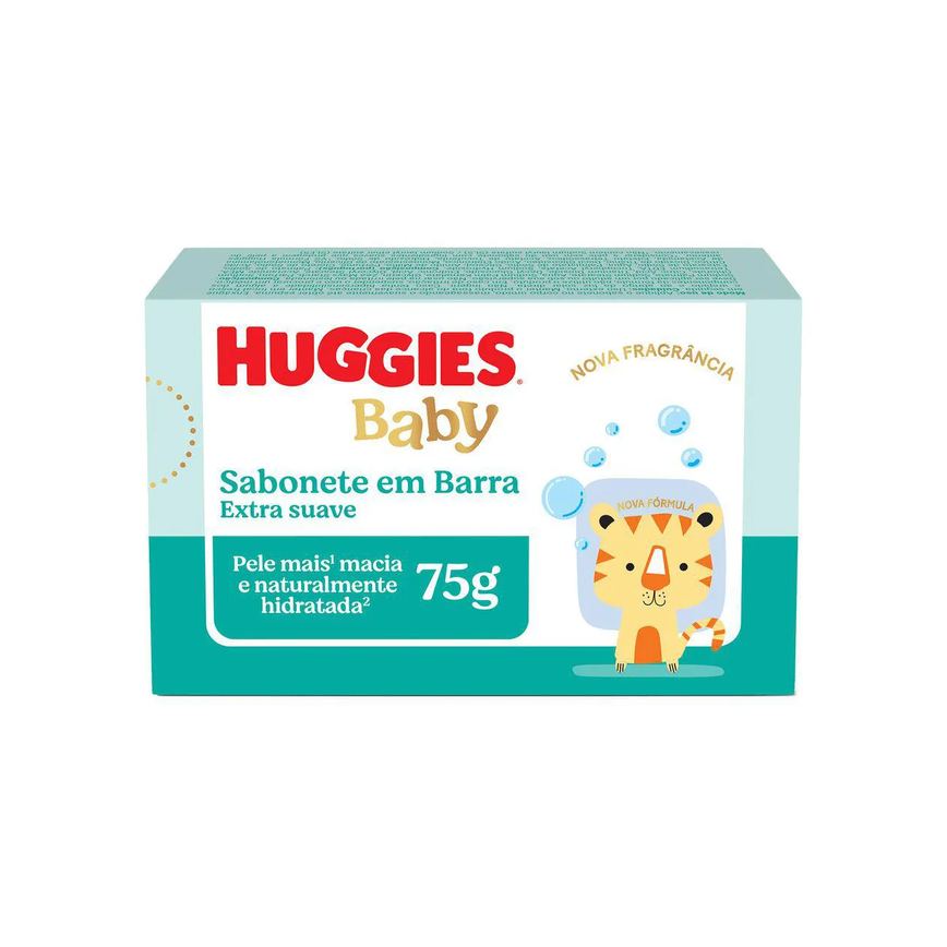 Sabonete em Barra Infantil Huggies Extra Suave 75g