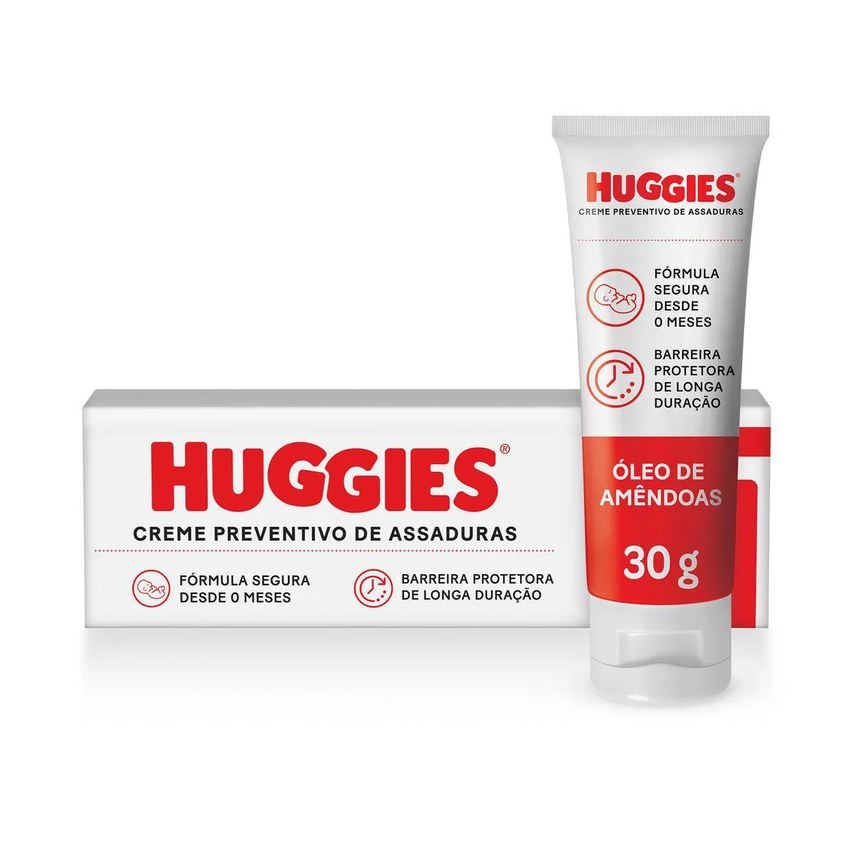 Creme Preventivo de Assaduras Huggies Supreme Care Óleo de Amêndoas 30g