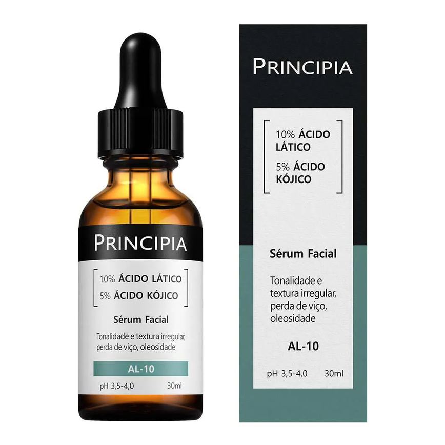 Sérum 10% Ácido Lático + 5% Ácido Kójiko Principia Skincare Al - 10 com 30ml