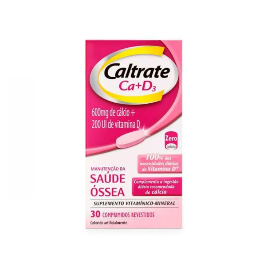 Caltrate Suplemento Cálcio e Vitamina D 600 + D200Ui 30cp