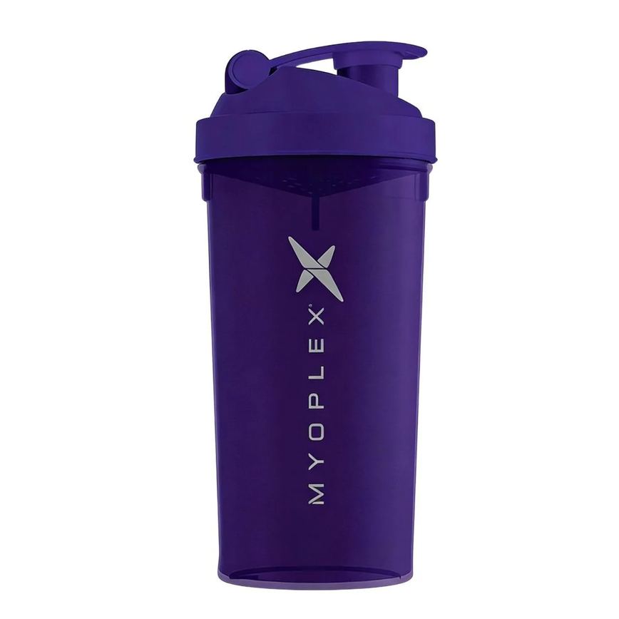 Coqueteleira Shake Bpa Free Funcional Anatomic 700ml Myoplex Roxo com Cinza