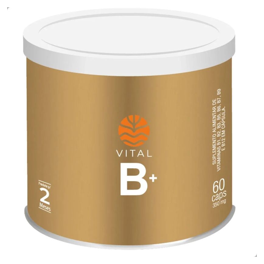 Vitamina B+ Complex 350mg 60 Capsulas Vital Atman Natural