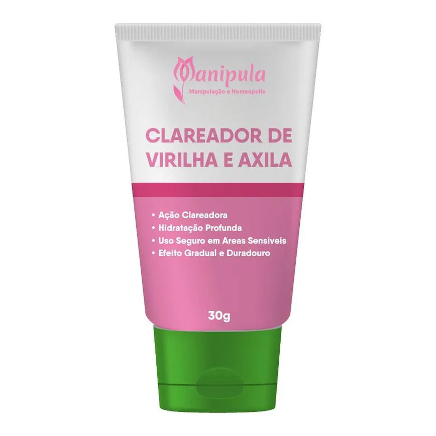 Gel Clareador - Axilas e Virilha Uniformes e Iluminadas - 30 Gr