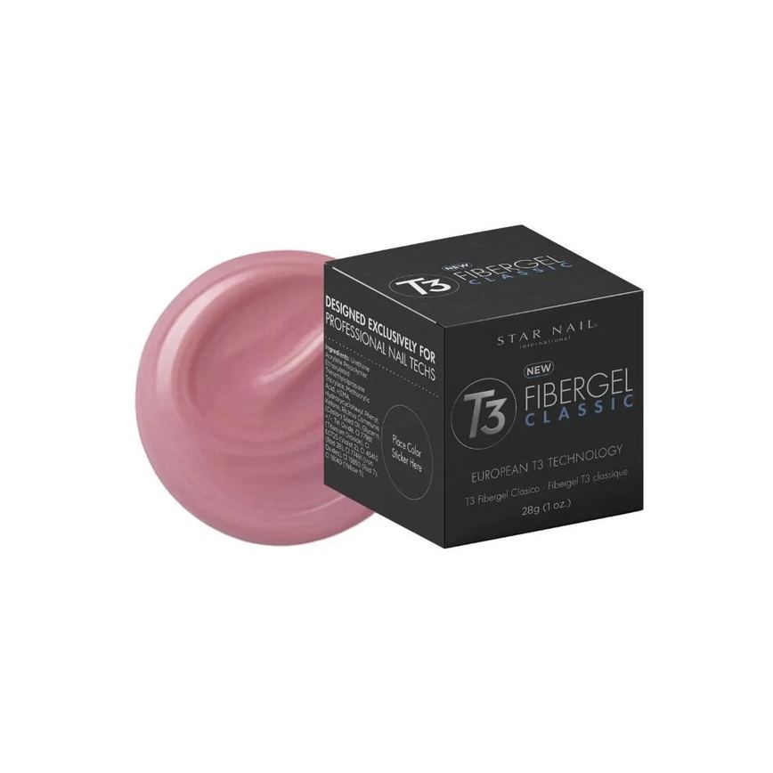 Gel Fibra Cuccio T3 Fibergel Natural Pink Estruturação e Resistência 28 G