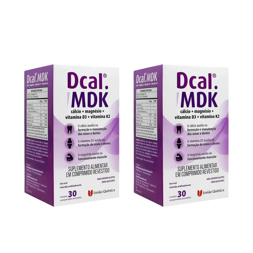 Dcal Mdk Suplemento Kit 2 - 30 Cpr - Uniao Quimica