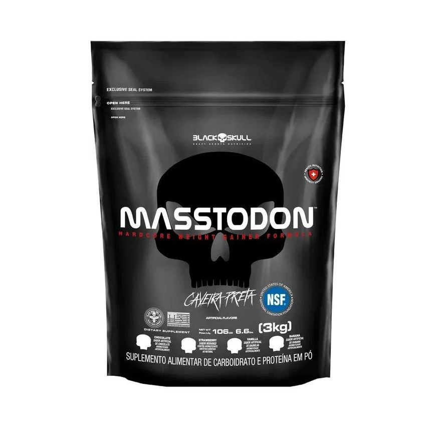 Masstodon Refil (3kg) - Sabor: Morango