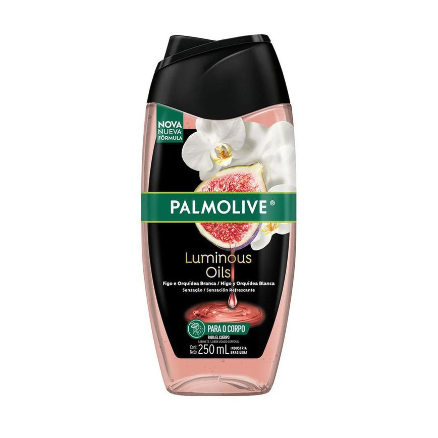 Sabonete Líquido Palmolive Luminous Oils Sensação Refrescante Figo e Orquídea 250ml