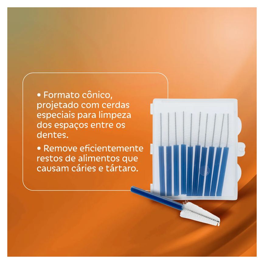 Escova Interdental Needs Cônica 3 a 7mm 10 Unidades