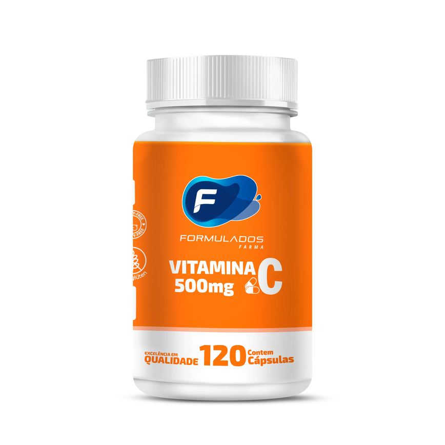 Vitamina C 500mg 120 Cápsula - Formulados Farma