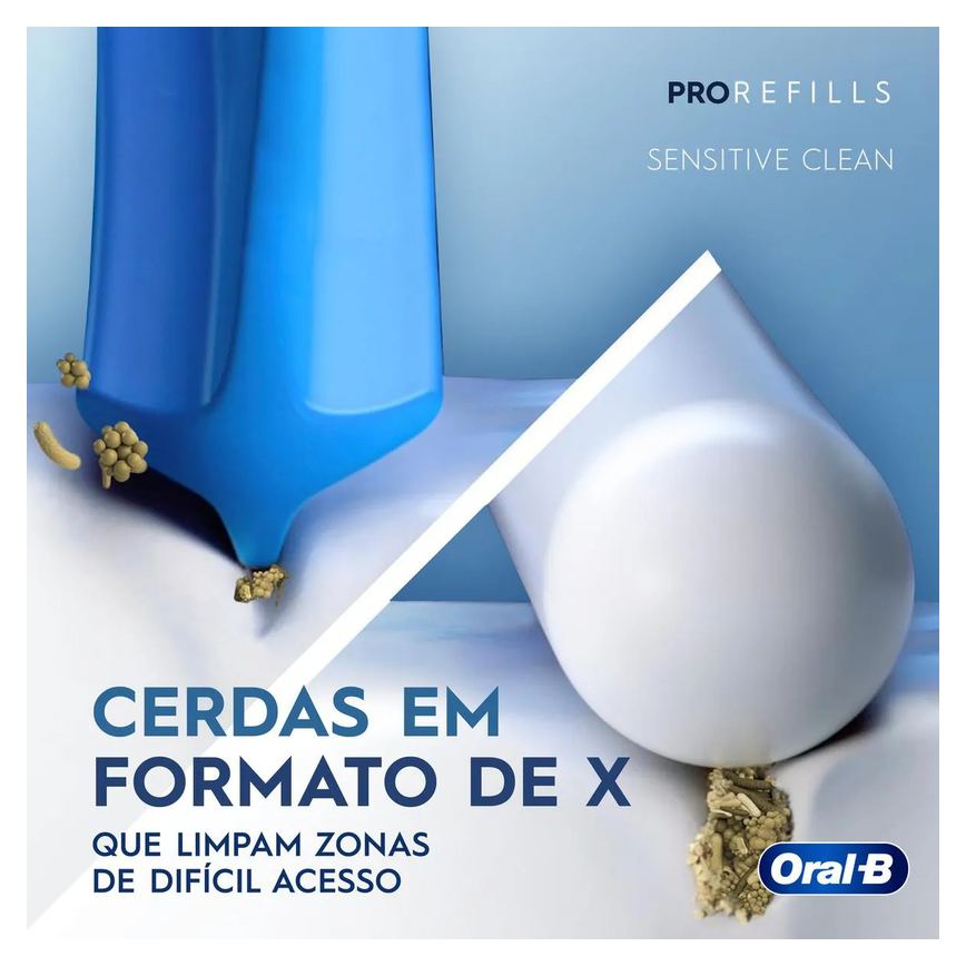 Refil Escova de Dente Elétrica Oral-B PRO Series Precision Clean 4 unidades