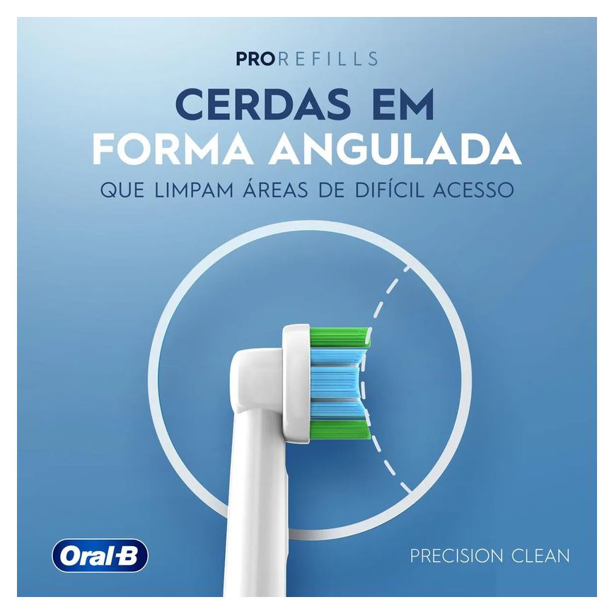 Refil Escova de Dente Elétrica Oral-B PRO Series Precision Clean 4 unidades