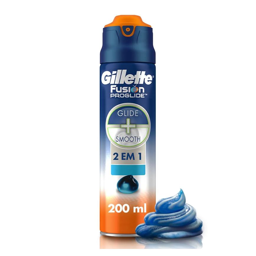 Gel de Barbear Gillette Fusion Proglide 2 em 1 Hidratante 200ml