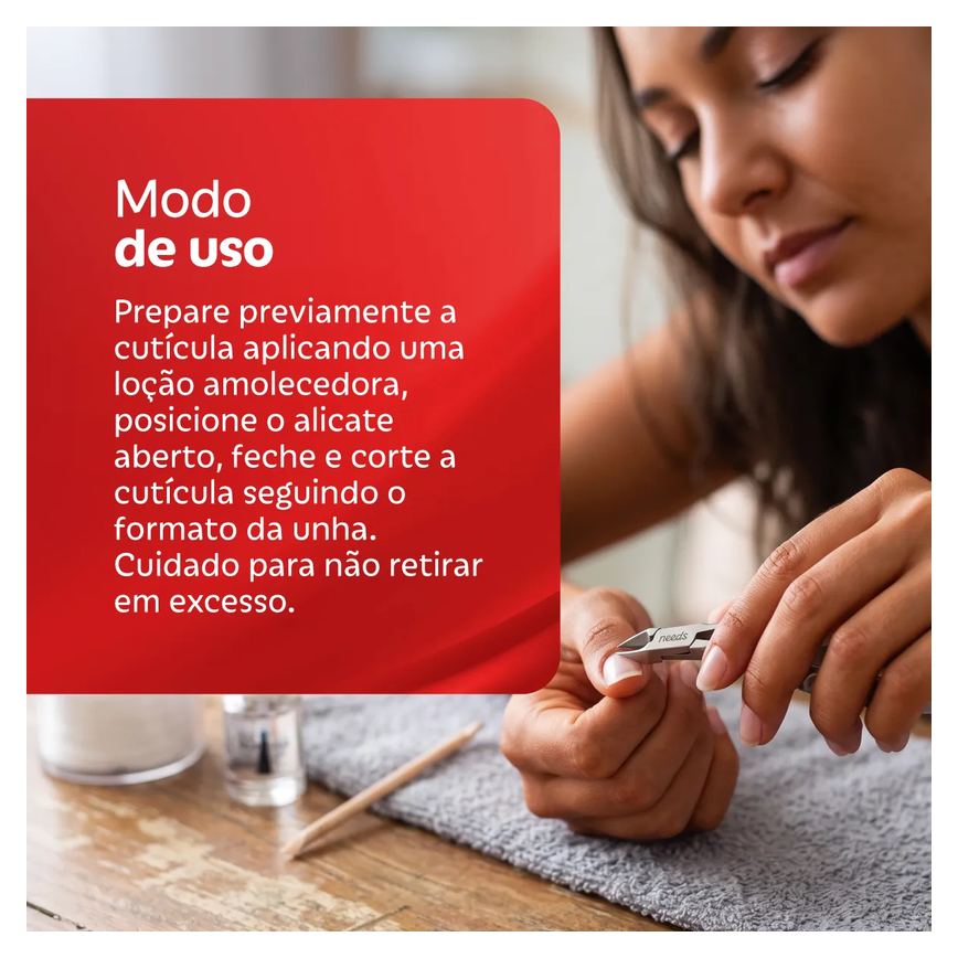 Alicate de Cutícula Needs PRO Inox 1 Unidade