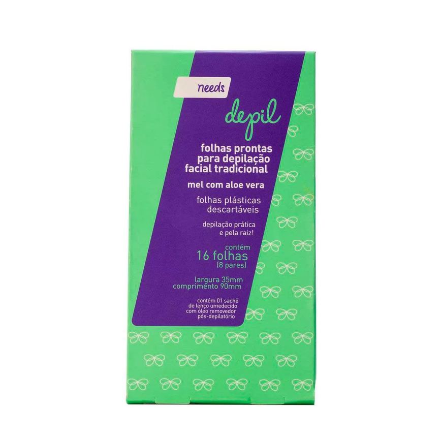 Folhas Prontas Corporais Depilflax Morango C/ 20 Und