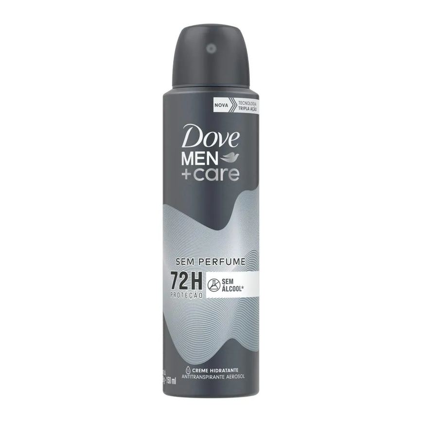Desodorante Antitranspirante Aerosol Dove Men +Care Sem Perfume 48h 150ml