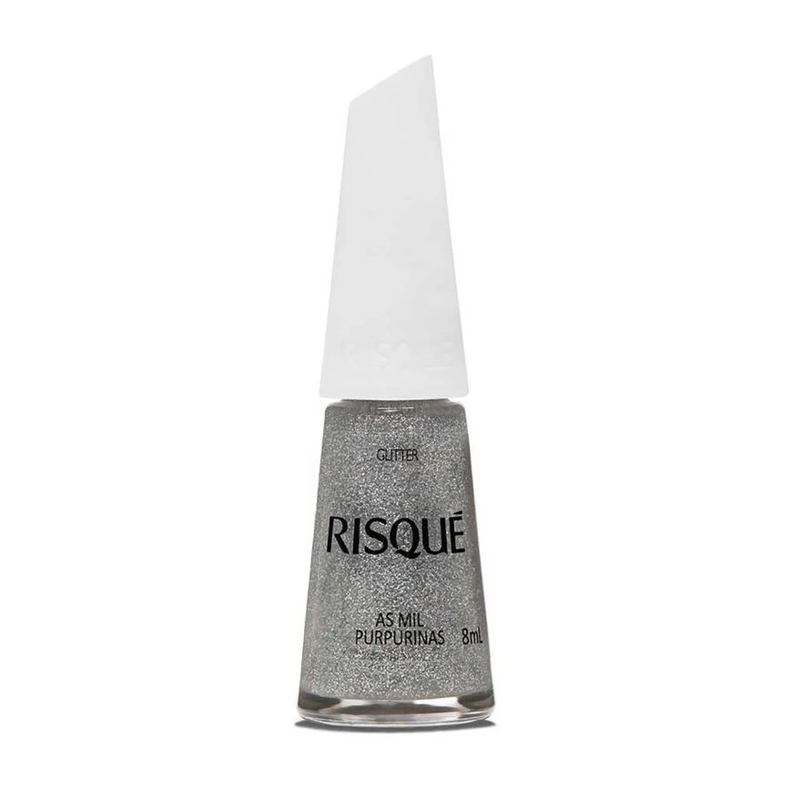Esmalte Glitter Risqué 8ml - As Mil Purpurinas
