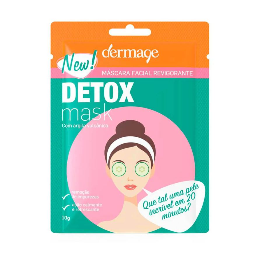 Máscara Facial Dermage Detox com 10g