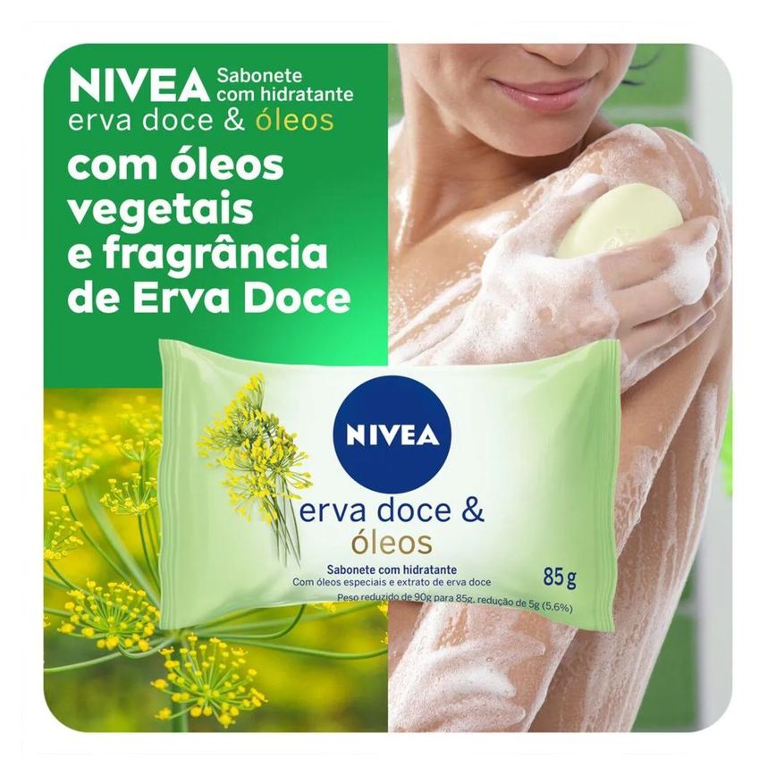 Sabonete em Barra Nivea Erva Doce & Óleos 85g