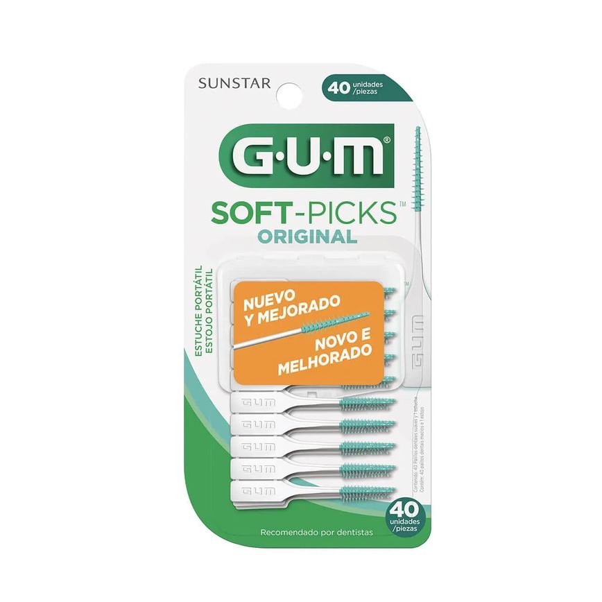 Palito Interdental G.U.M Soft Picks Original 40 unidades