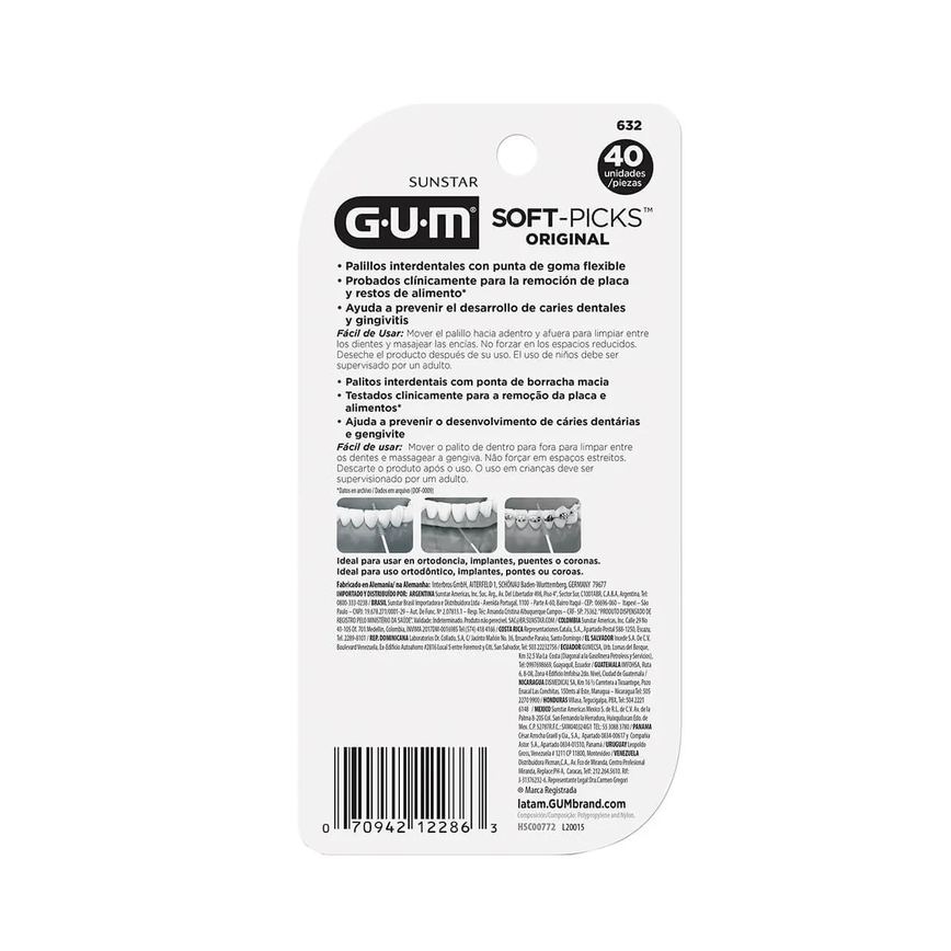 Palito Interdental G.U.M Soft Picks Original 40 unidades