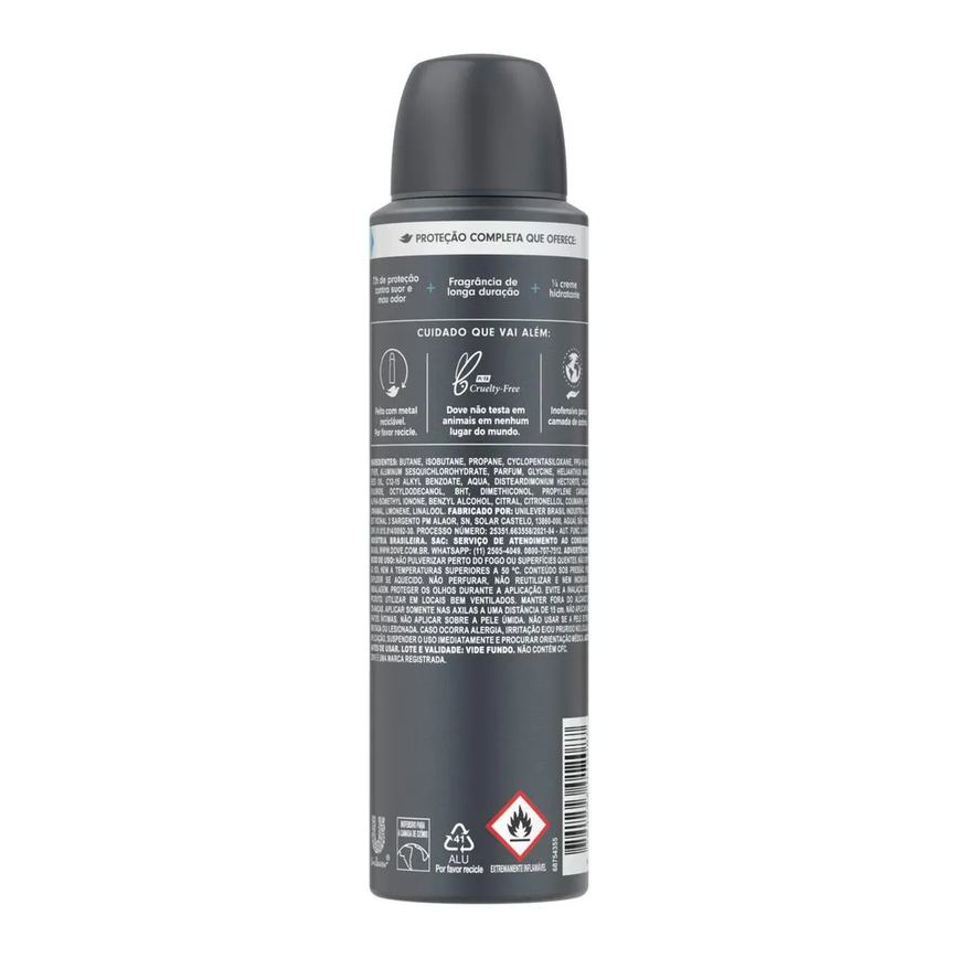 Desodorante Antitranspirante Aerosol Dove Men+Care Proteção Total Masculino 72h 150ml