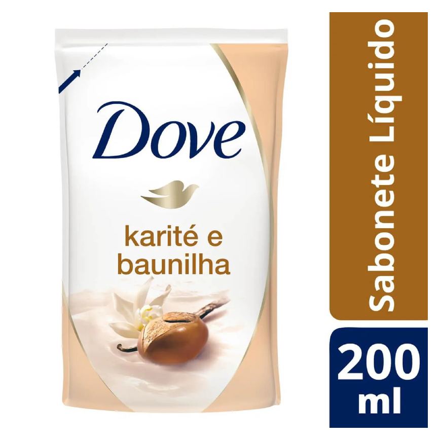 Refil Sabonete Líquido Dove Delicious Care com 200ml