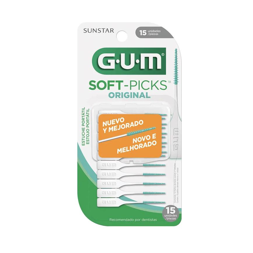 Palito Interdental G.U.M Soft Picks Original 15 unidades
