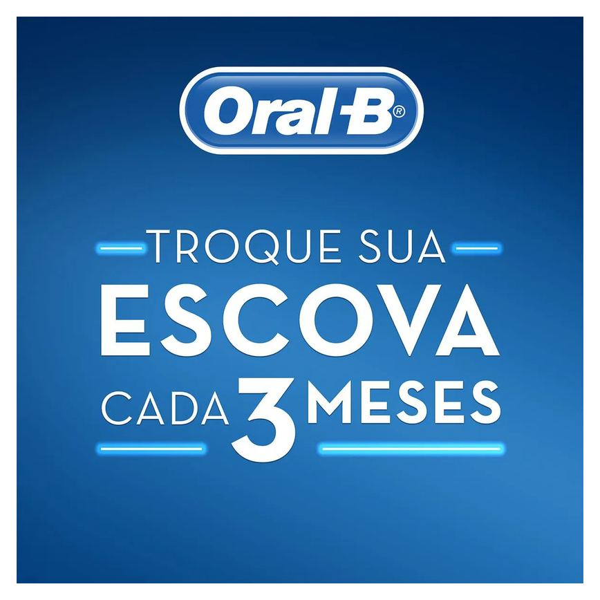 Escova de Dente Oral-B 123 Limpeza Brilhante Média 3 unidades