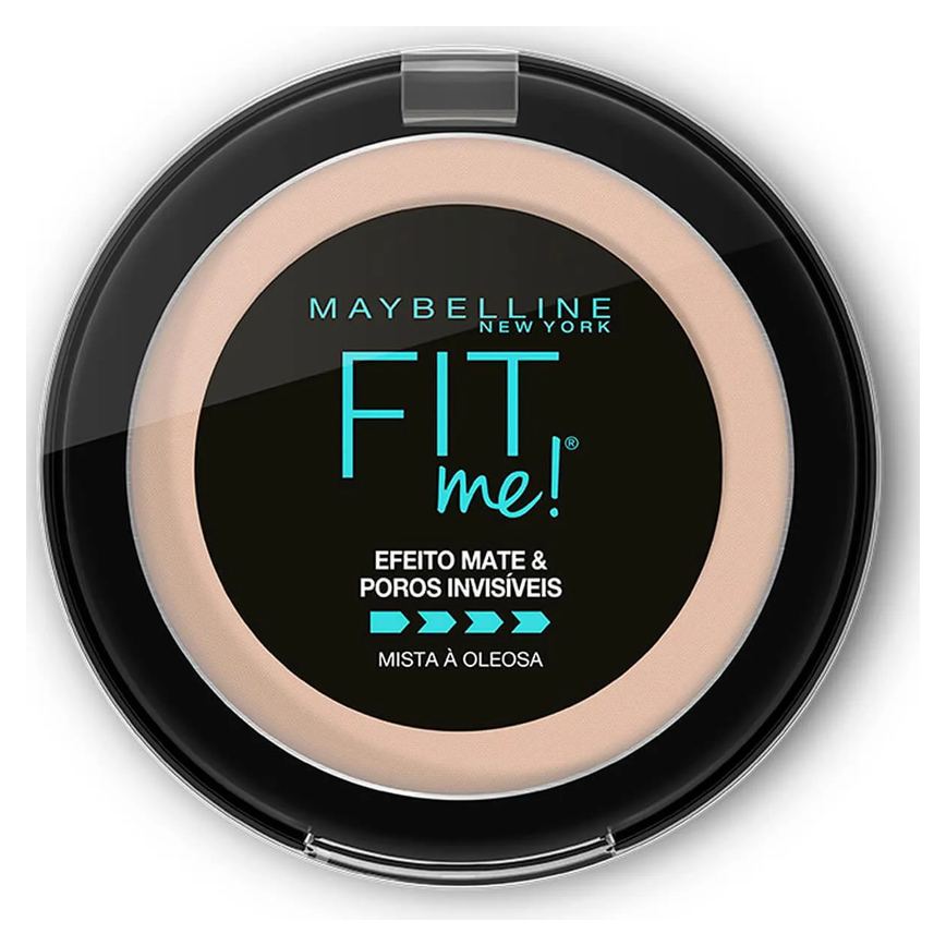 Pó Compacto Maybelline Fit Me B01 Super Claro Bege Efeito Mate com 1 unidade