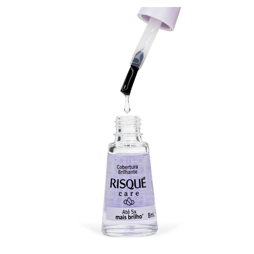 Brilho para Unhas Risqué Care Cobertura Brilhante 8ml