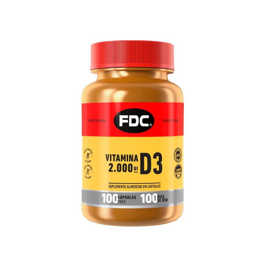 Vitamina D 2.000UI FDC 100 cápsulas