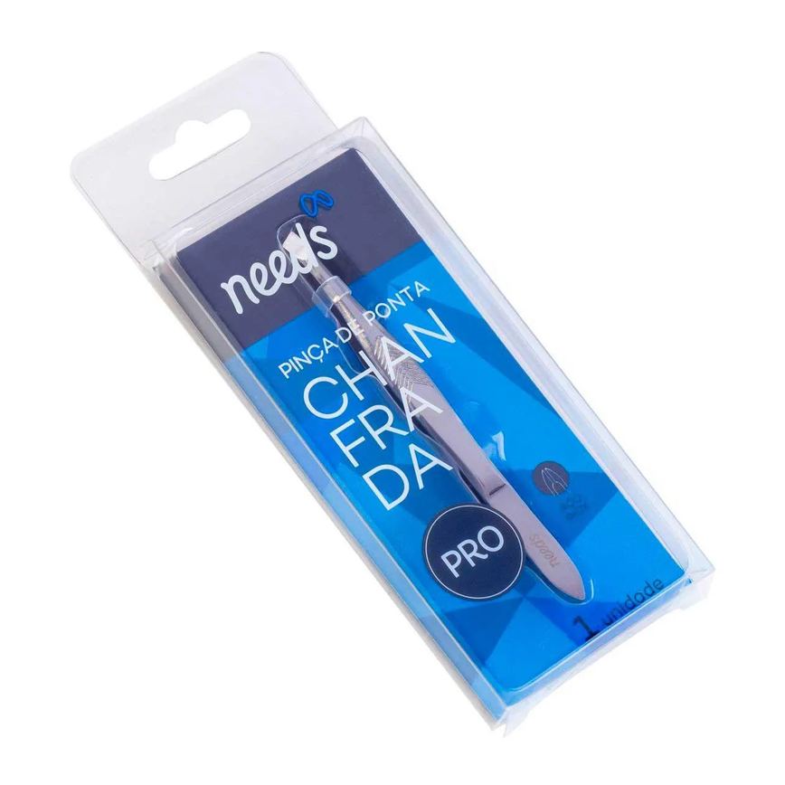 Pinça de Ponta Chanfrada Needs PRO Inox 1 Unidade