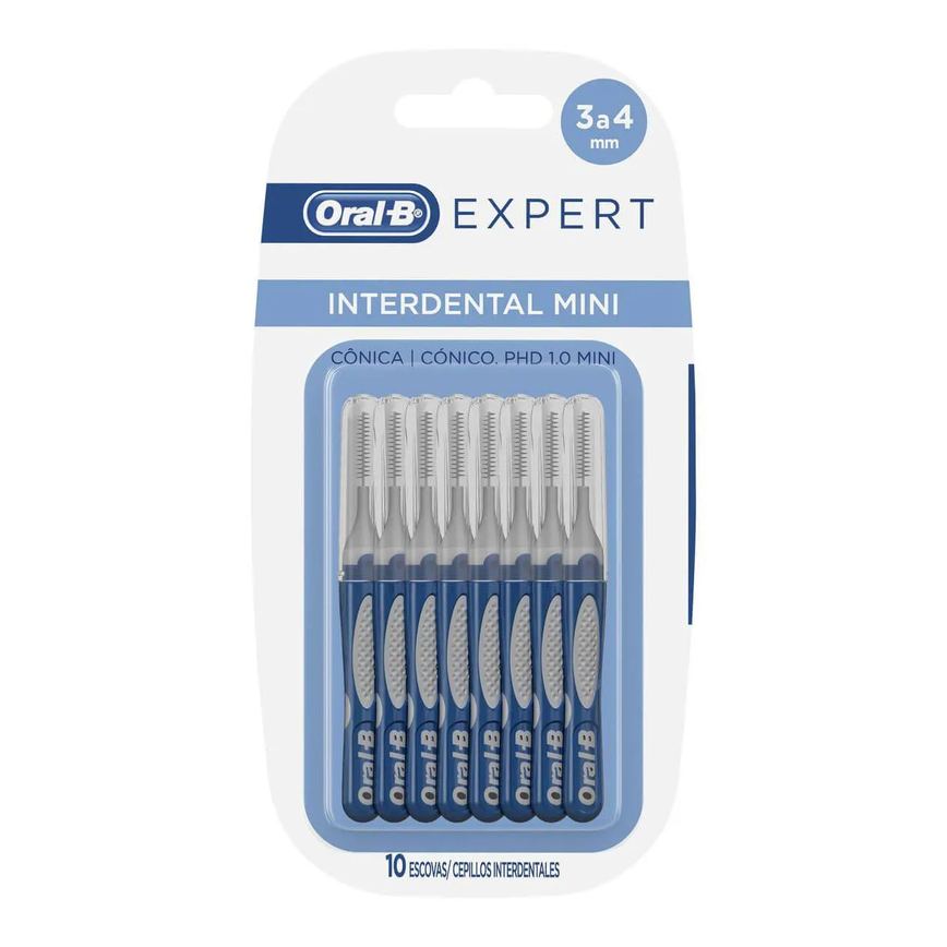 Escova de Dente Interdental Oral-B Expert Mini 3 a 4mm com 10 unidades