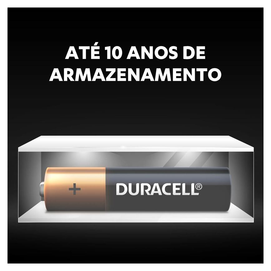 Pilha AAA Duracell Palito com 4 unidades