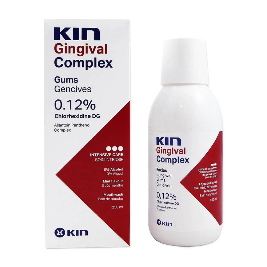 Enxaguante Antisséptico Bucal Kin Gingival Complex com 250ml