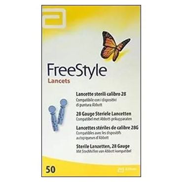 Lanceta Freestyle Optium Lancets - 50 Tiras de 28g cada