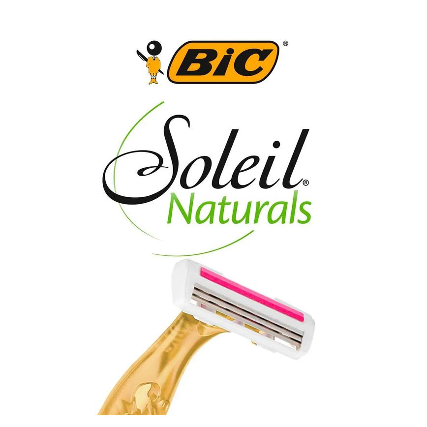 Depilador Descartável Bic Soleil Naturals Premium com 2 unidades