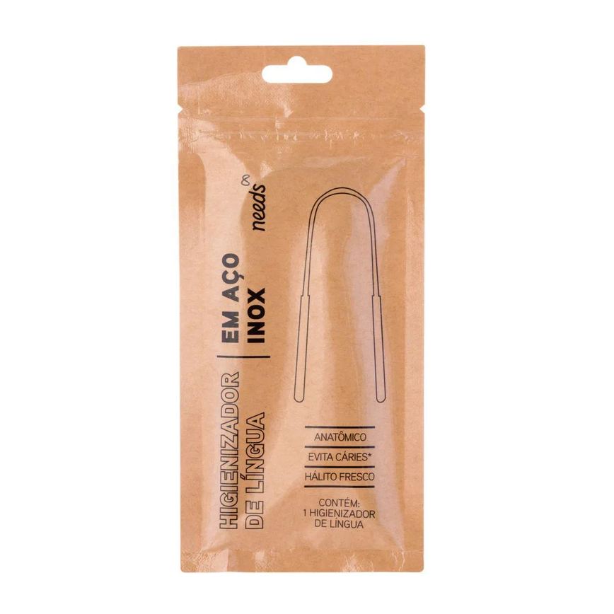 Limpador de Língua Needs em Aço Inox 1 unidade