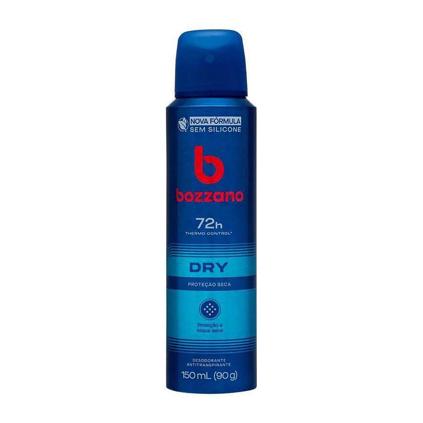 Desodorante Antitranspirante Aerosol Bozzano Dry Masculino 48h 150ml