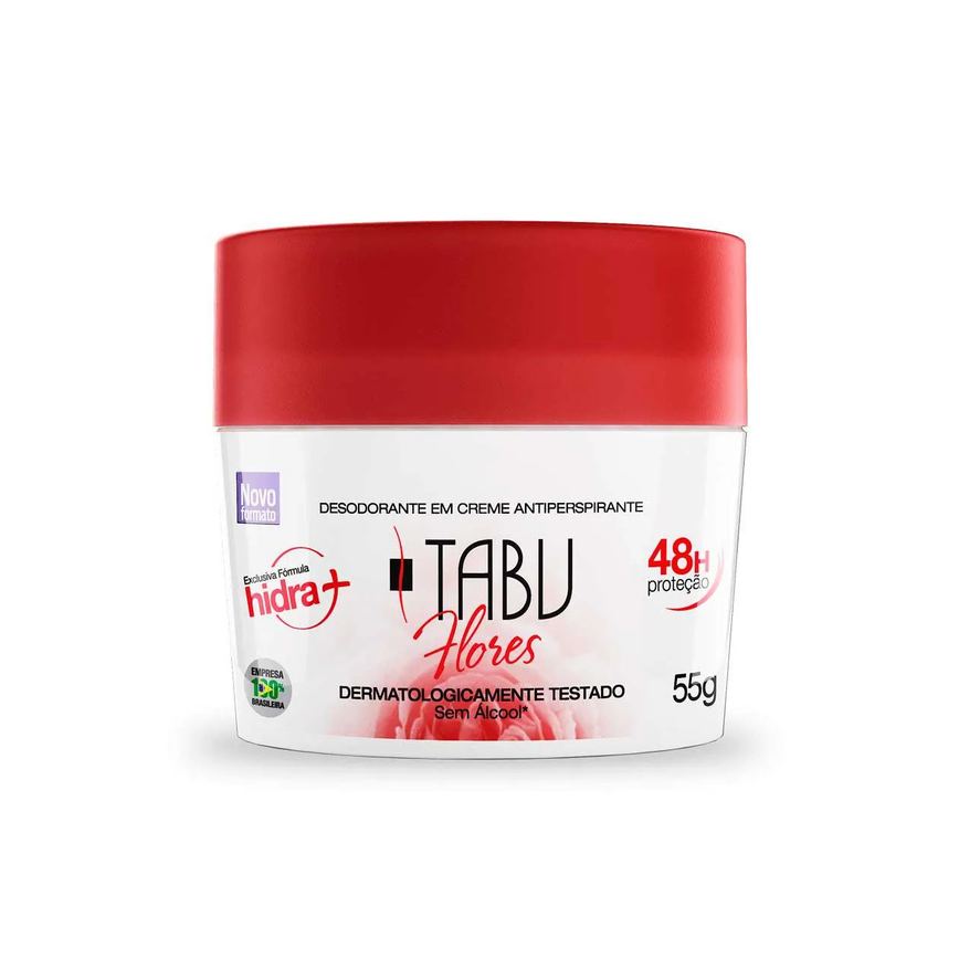 Desodorante Antitranspirante Creme Herbíssimo Care Rosa Mosqueta e Niacinamida 72h 55g