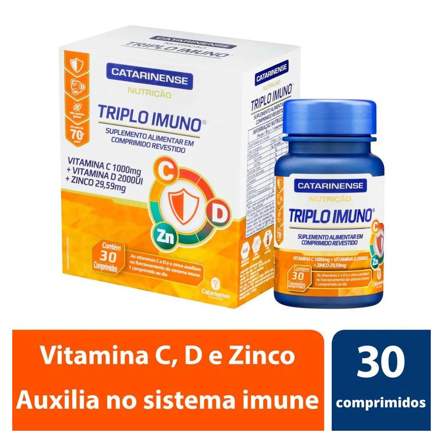 Vitamina C Triplo Imuno 30 comprimidos