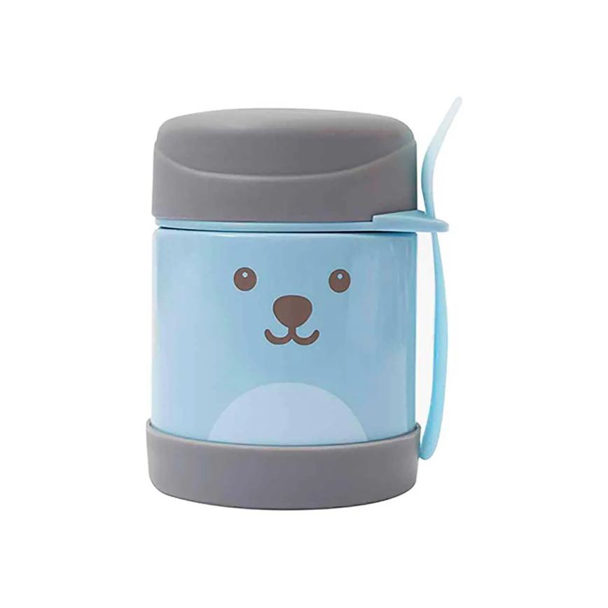 Pote Térmico para Alimentos com Colher Buba Baby Gumy Azul 1 unidade