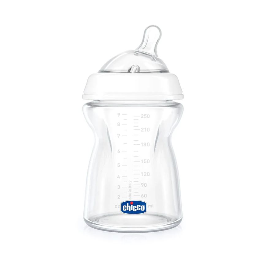 Mamadeira Chicco Step Up Fluxo Médio 2m+ Transparente de 250ml