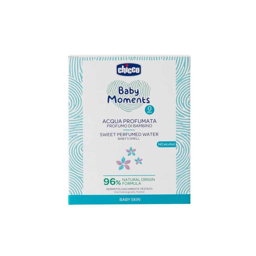 Água de Colônia Chicco Baby Moments Infantil Sem Álcool 100ml