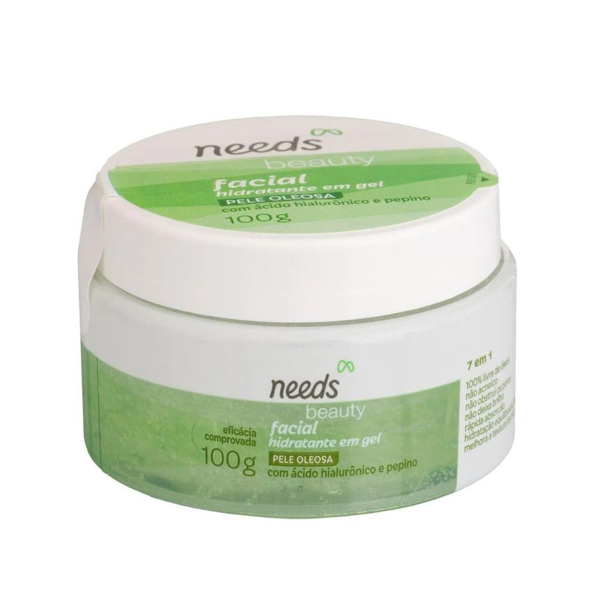 Hidratante Facial Needs Beauty Ácido Hialurônico e Pepino 100g