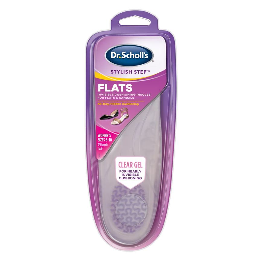 Palmilha de Gel Dr. Scholls Pain Relief Fascite Plantar Azul Transparente 1 par