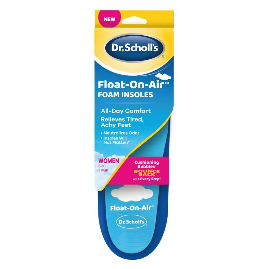 Palmilha de Gel Dr. Scholls Pain Relief Fascite Plantar Azul Transparente 1 par