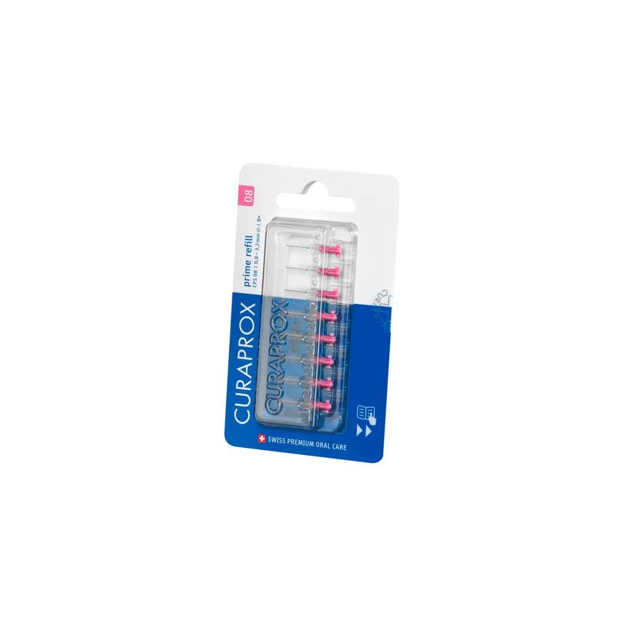 Refil para Escova Interdental Curaprox Prime 0,08mm 8 unidades