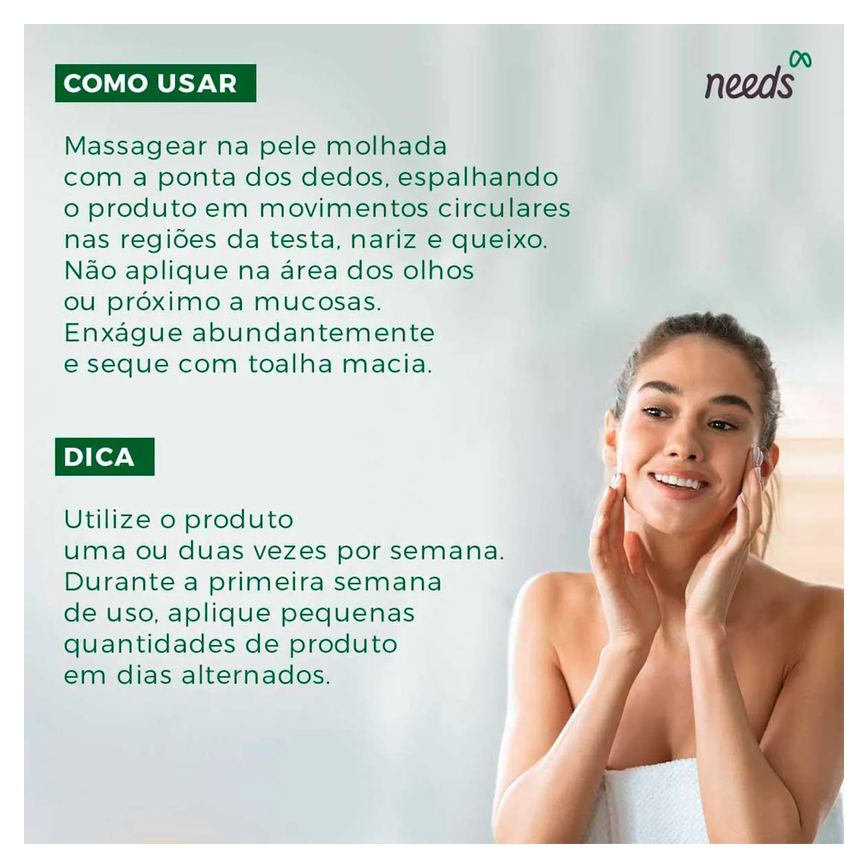 Gel Esfoliante Facial Needs Controle de Oleosidade 100g