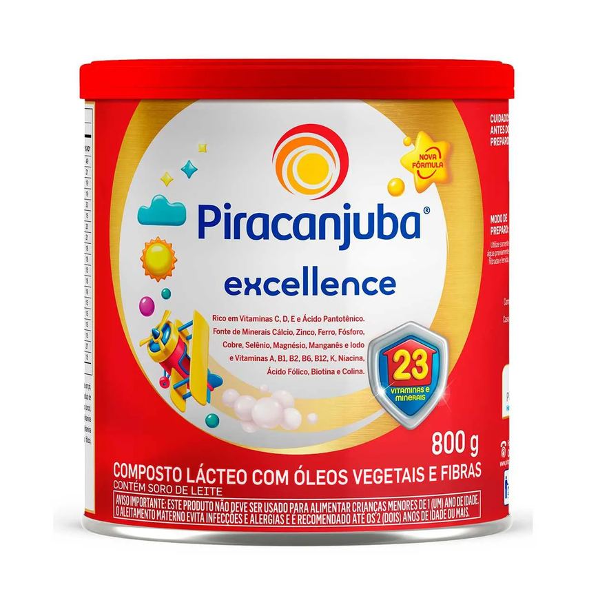 Composto Lácteo Infantil Excellence Piracanjuba a partir de 3 anos 800g